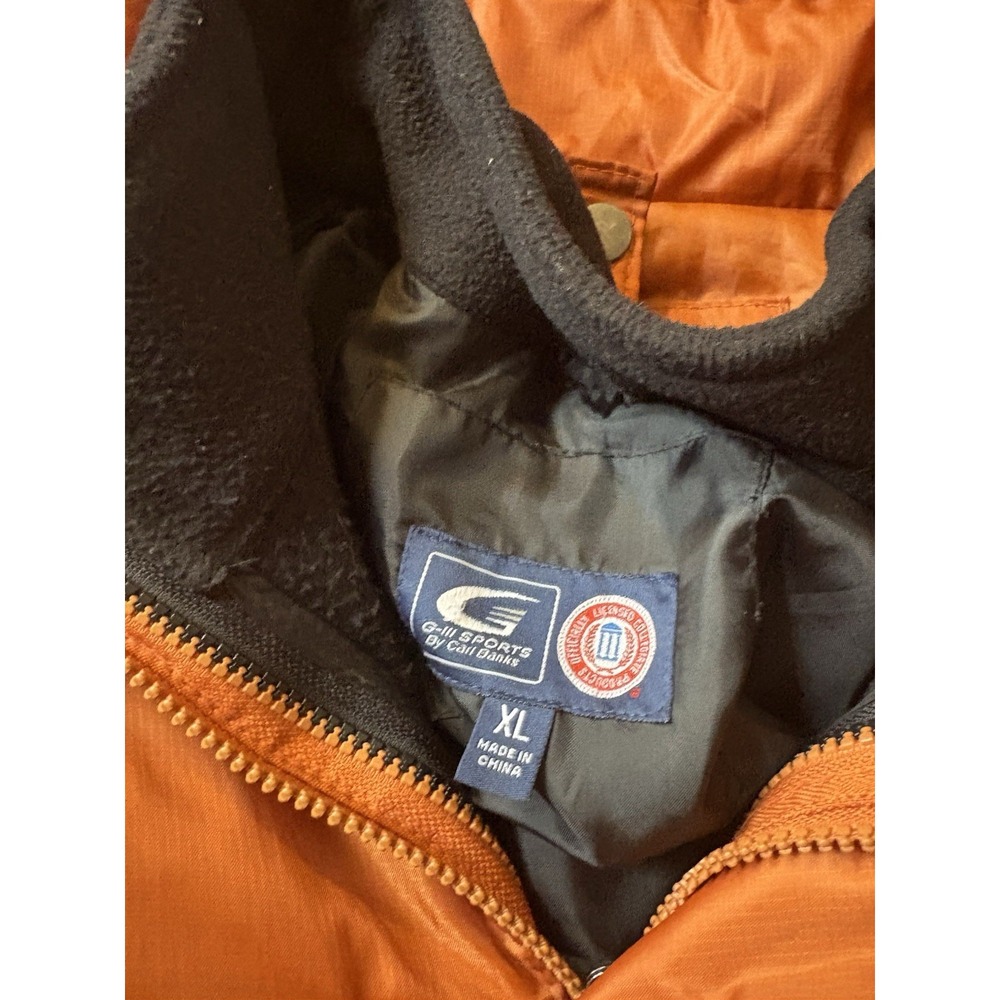 Vintage Texas Longhorns Jacket Puffer Size XL Burnt Orange G3 Sports 90s Men's - Picture 4 of 7